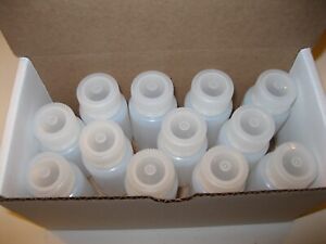NEW (12) Nalgene Packaging Bottles, 60ml 2oz, Wide Mouth, HDPE
