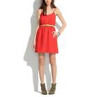 Madewell eyelet cami dress in red elastic waist mini size 2