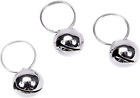 Pet Bells for Dog Cat Collar Charm Pet Pendant Accessories Stainless Steel 3 PC