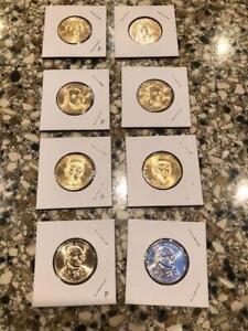 Set of 4 Presidential dollar coins from 2007 BU Uncirculated  D