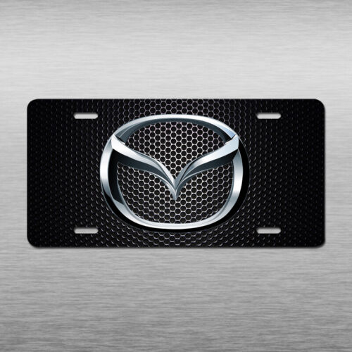 Mazda Vehicle License Plate CX-30 CX-5 50 Mazda6 Mazda3 Black Aluminum Car Tag