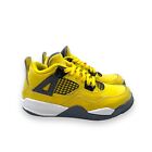 Nike Air Jordan 4 Retro Lightning Kid's Size 13C US BQ7669-700 Yellow Shoes