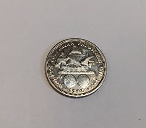 New Listing1893 Columbian World Expo Commemorative Silver Half Dollar 50c Toning
