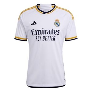 Adidas 2023/24 Real Madrid Stadium Home Men’s Large Soccer Jersey White HR3796