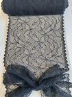 Stretch Black Floral French Eyelet Lace Trim for Sewing/Crafts/Bridal/9