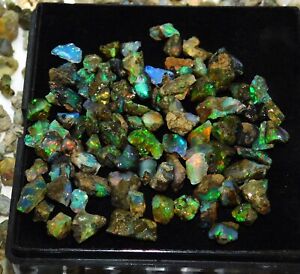 50 Ct 100% Natural Ethiopian Fire Opal Uncut Rough Size Lot Gemstone