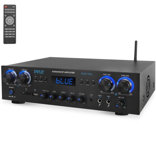 Pyle Compact Home Theater Amplifier Stereo Receiver with Bluetooth (800 Watt)