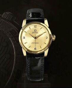 'Authentic' OMEGA SEAMASTER 18K-GP AUTOMATIC GOLD DIAL WATCH_MSRP $3800