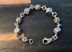 Auth Chrome Hearts Lucky Roll Dice Bracelet Sterling Silver 925 21 cm 8.27inch