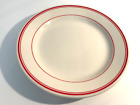 Homer Laughlin America’s Diner Restaurant Ware Red Stripe Luncheon Salad 9”Plate