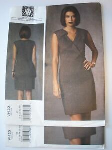 Vogue 1420 Pattern Anne Klein Mock Wrap Dress Sz 6-14 or 14-22