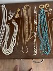 VINTAGE~MOD WEARABLE COSTUME JEWELRY - Necklaces, Earrings And Pins