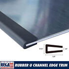 Rubber Edge Trim U Channel,Sheet Metal Edge Guard Protector Black 240