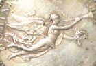 Rare Silver 1876 Dominion Of Canada Angel Beaver American Centennial Expo Medal!