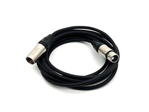 Mogami 2534 Black Quad Microphone Cable with Neutrik Gray 4pin XLR M-F - 10 FEET