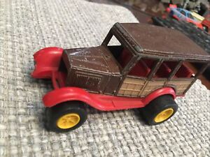 Vintage 1970s Tootsietoy Ford Model A Woody Panel Wagon Car 5” 1/32 Scale USA!