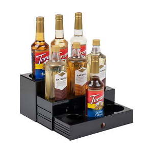 New Listing9-Compartment Nested Syrup Bottle Holder,9 Bottle Capacity, Countertop Organizer