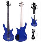 Glarry Blue 4 Strings Electric IB Bass Guitar School Band With Wrench Tool