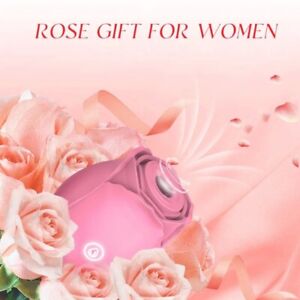 Pink Rose Sucking Vibrator G-spot Massager Dildo Clit Sucker Sex Toy For Women