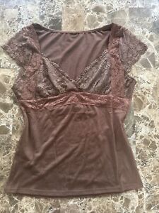 Kawaii Milkmaid Coquette Lacy Cami RARE Woman's blouse Top Vintage Y2k 2000s