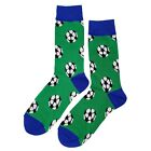 NWT Soccer Ball Dress Socks Novelty Men 8-12 Green Crazy Fun Sockfly