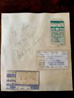 Stevie Ray Vaughn Autograph And Ticket Stubs! JSA Authenticated 🎸