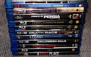 New ListingLot of 13 Blu-ray Movies — Horror | Fantasy | Action | Halloween, Hobbit, Nun..