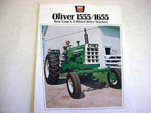Oliver 1555, 1655 Tractor Sales Brochure  !