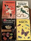 Lot Of 4 Golden Guide/ Golden Nature Books Vintage Illustrated Insects Reptiles