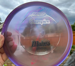 Mako3 (One of a Kind) Champion Collector Swirls New 181G Disc Golf Innova  #1591