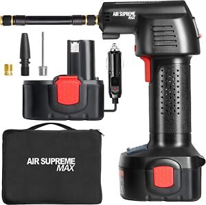 Cordless Tire Inflator Air Compressor Car Tire Pump with Rechargeable Battery
