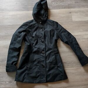 Marmot Coat Jacket XS Black Hood Trench