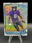 Zach Evans 2022 BOWMAN UNIVERSITY ROOKIE SHIMMER REFRACTOR #64 LOS ANGELES RAMS