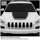 Jeep Cherokee 2014-2024 KL Outlined Hood Decals Trailhawk Stripes (Choose Color)