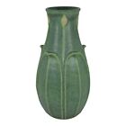 New ListingJemerick Studio Pottery Arts And Crafts Hand Crafted Matte Green Yellow Bud Vase