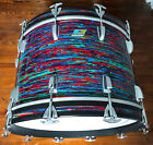 New Listing1971 Ludwig 22 x 14 Psychedelic Red Bass Drum Vintage