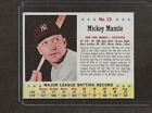 1963 Jello Baseball Card #15 Mickey Mantle, New York Yankees, HOF, EX!