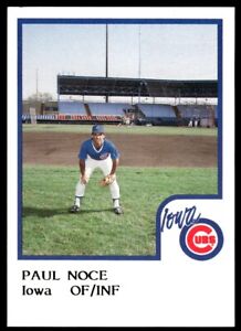 1986 ProCards Iowa Cubs Paul Noce Iowa Cubs #20