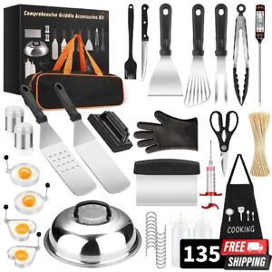 New ListingGriddle Accessories Kit, 135 Pcs Griddle Grill Tools Set for Blackstone and C...