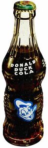 DONALD DUCK COLA SODA POP GLASS DRINK BOTTLE HEAVY DUTY USA MADE METAL ADV SIGN