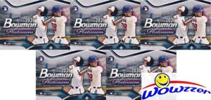 (5) 2021 Bowman Platinum Baseball EXCLUSIVE Sealed Blaster Box-ICE FOIL PARALLEL