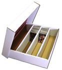 (1) 3200 COUNT 4 ROW HALF LID MONSTER TRADING CARD CARDBOARD STORAGE BOX