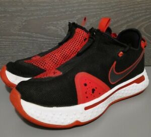 Nike Paul George PG 4 Bred Black Red basketball shoes Mens 9 CD5079-003