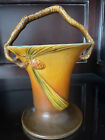 Roseville Pottery Pinecone Basket -brown #338