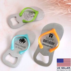 Personalized Party Favors Wedding Gifts Flip Flop Bottle Opener Set