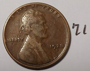 1928-D Lincoln Wheat Cent      #71