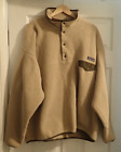 Patagonia Men's SynchillaTan Fleece Long Sleeve Snap T Pullover Jacket Sz XXL