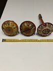 Vintage lot of 3 Tin Litho noise makers
