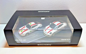 1/43 Minichamps 2 Car Set - 1967 Porsche 911 R Record Monza 1 of 300/pcs