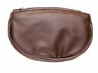 RETIREMENT SALE! Oval Brown  Tobacco Pipe Tobacco Pouch Zippered 5.75